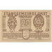 Billet, Autriche, Imst, 20 Heller, Blason, 1920, 1920-12-31, SPL, Mehl:FS 405a