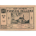 Billet, Autriche, Etsdorf, 50 Heller, Eglise 1920-12-31, SPL Mehl:FS 190a