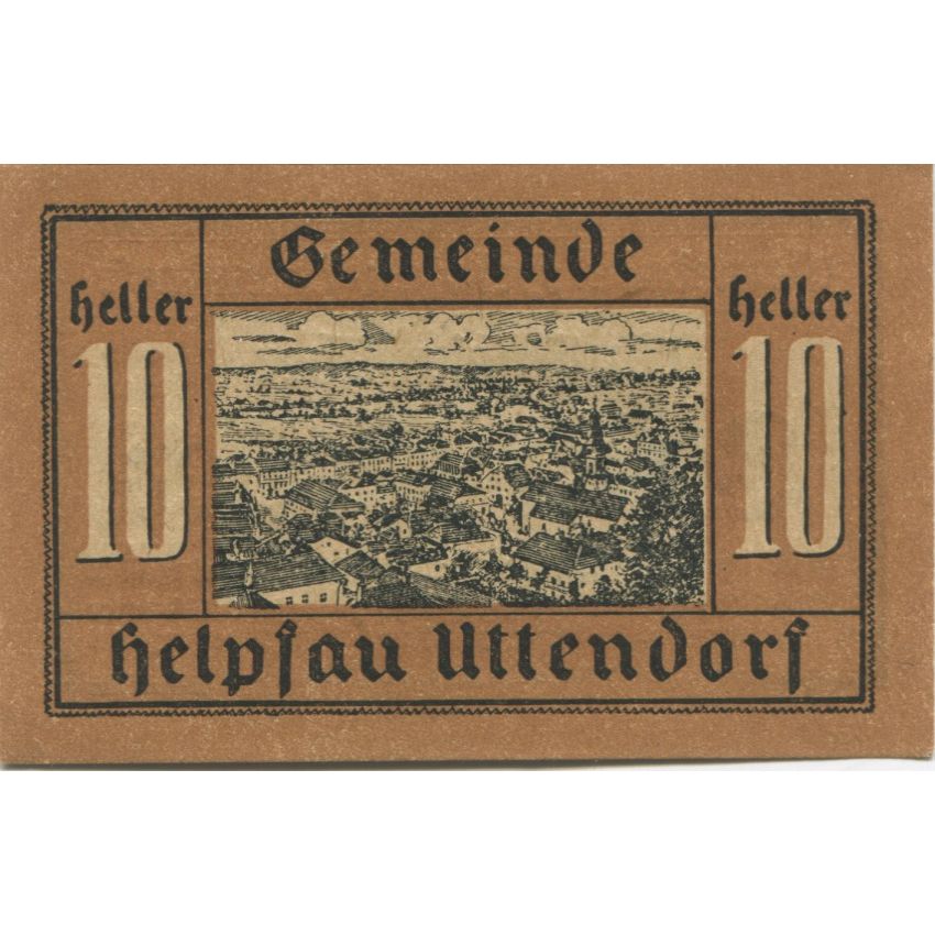 Billete, Austria, Helpfau, 10 Heller, paysage 1920-12-31, SC Mehl:FS 365Ia