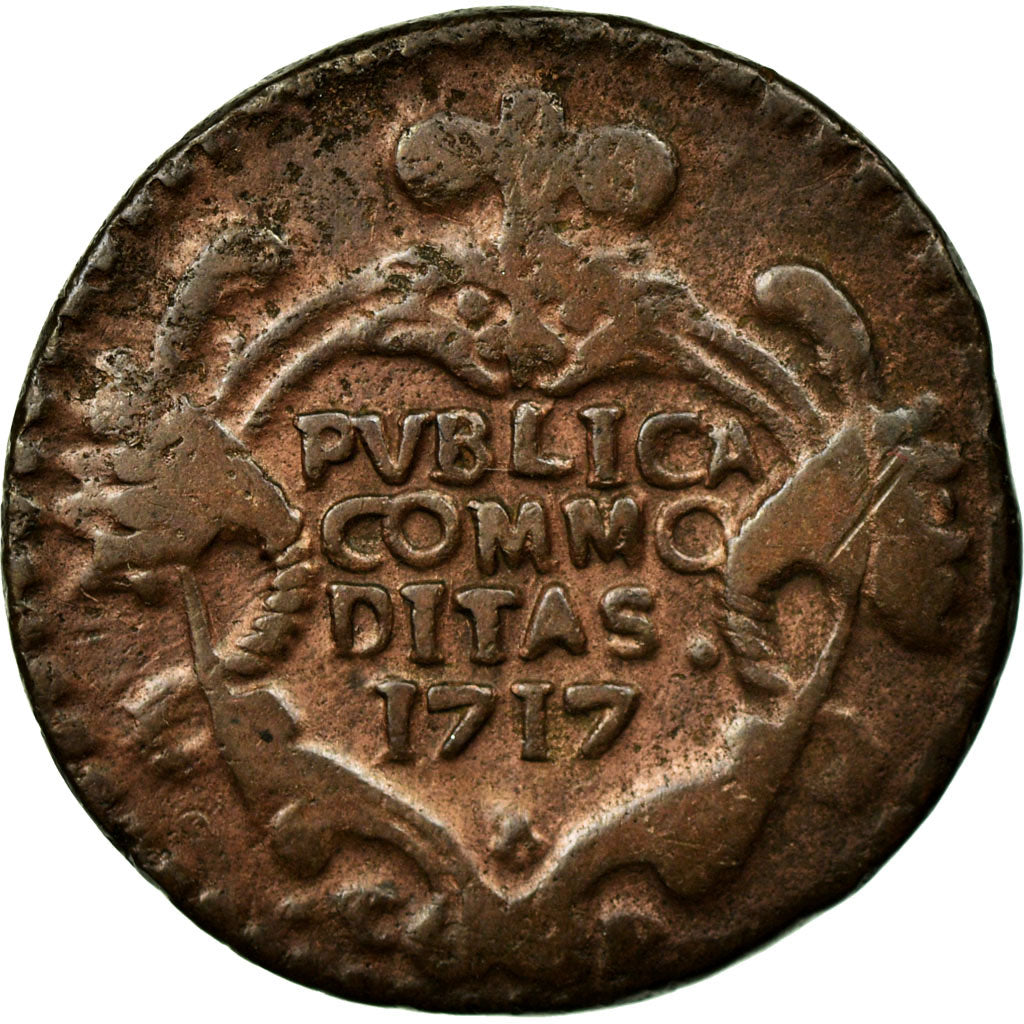 Monnaie, États italiens, SICILY, Vittorio Amedeo II, Grano, 1717, Palermo, TB+