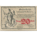 Banknote, Austria, St Florian, 20 Heller, personnage, 1920 UNC(63) Mehl:FS 881a