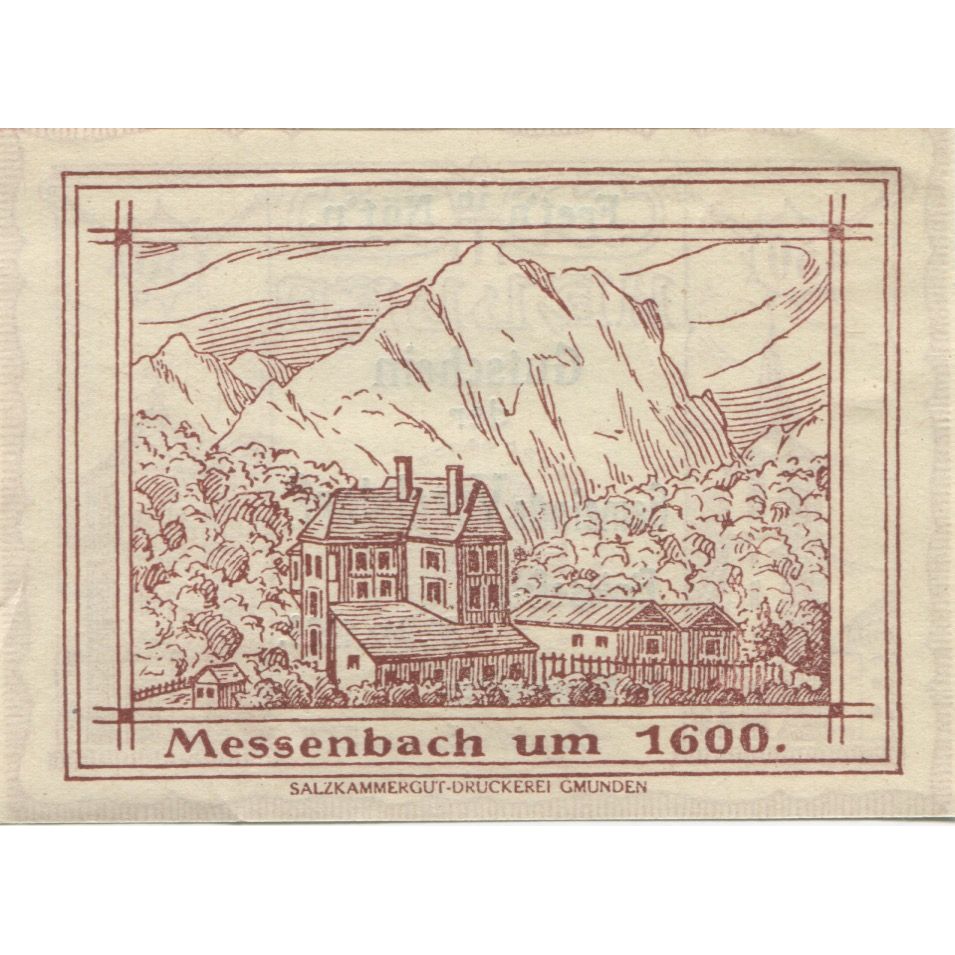 Banknote, Austria, Vorchdorf, 50 Heller, Eglise, 1920 UNC(63) Mehl:FS 1119a