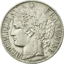 Coin, France, Cérès, Franc, 1872, Bordeaux, EF(40-45), Silver, KM:822.2