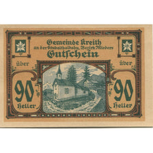 Banknote, Austria, Kreith, 90 Heller, Eglise 1920-12-31, UNC(63), Mehl:FS 471a