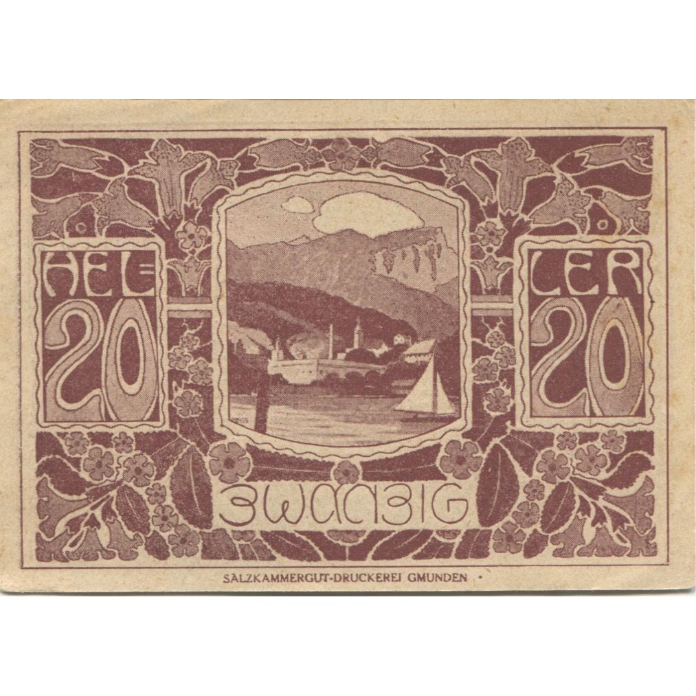 Banknot, Austria, Ebensee, 20 Heller, montagne 1920-12-31 UNC(60-62) Mehl:FS 143