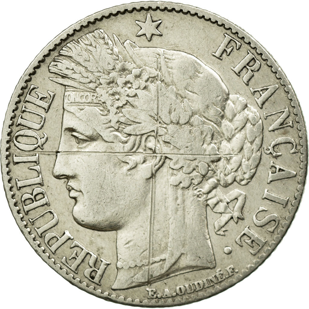 Münze, Frankreich, Cérès, Franc, 1887, Paris, SS, Silber, KM:822.1