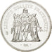 FRANCE, Hercule, 50 Francs, 1980, Paris, KM #941.1, MS(65-70), Silver, 41,...