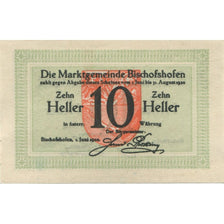 Banknote, Austria, Bischofshofen, 10 Heller, Blason, 1920 UNC(63) Mehl:FS 88a