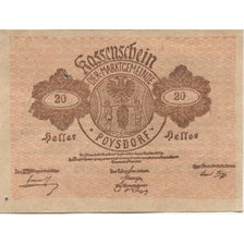 Banknote, Austria, Poysdorf, 20 Heller, Blason, 1920 UNC(63) Mehl:FS 776a1