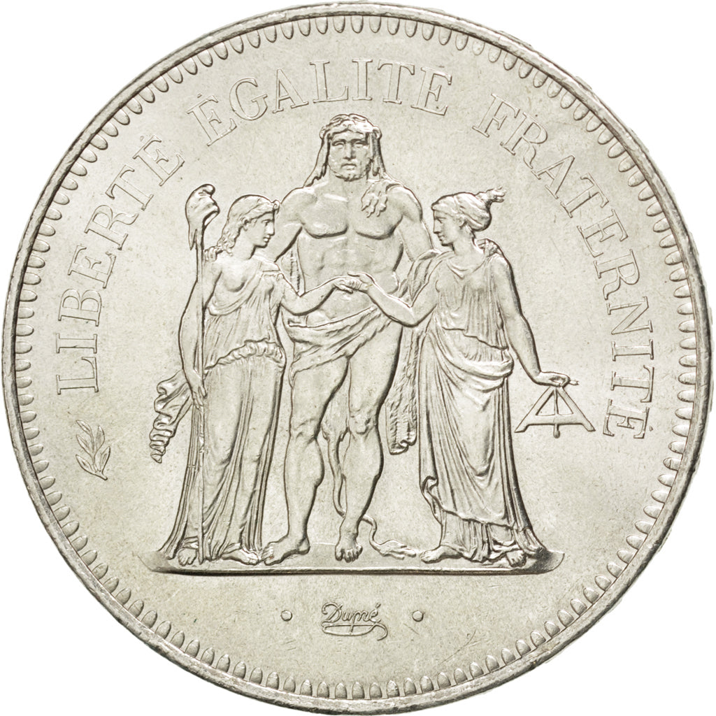 Vème République, 50 francs Hercule 1976, KM 941.1