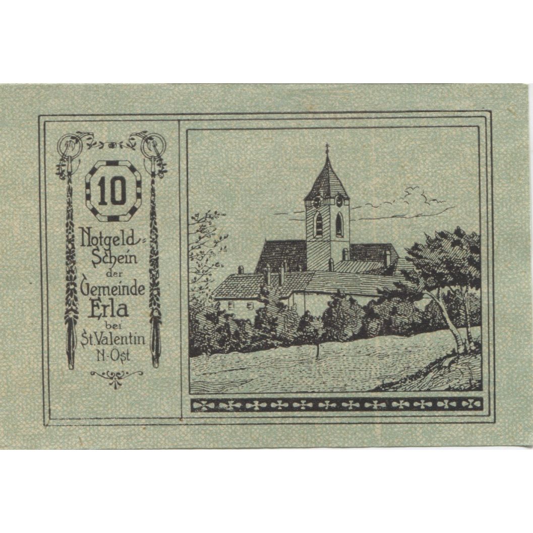 Banknot, Austria, Erla, 10 Heller, personnage 1920-12-31, UNC(63) Mehl:FS 180a