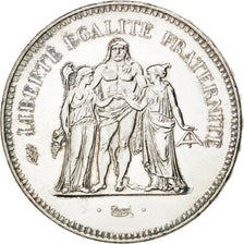 FRANCE, Hercule, 50 Francs, 1974, Paris, KM #941.1, AU(55-58), Silver, 41,...
