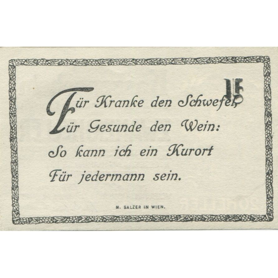Banconote, Austria, Baden, 20 Heller, montagne 1920-12-31, SPL, Mehl:FS 74a