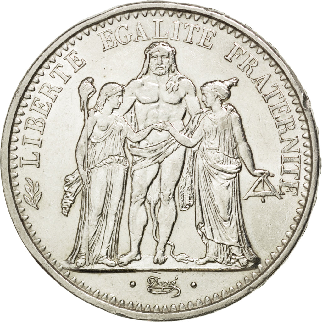 FRANCE, Hercule, 10 Francs, 1965, Paris, KM #932, AU(55-58), Silver, 37,...