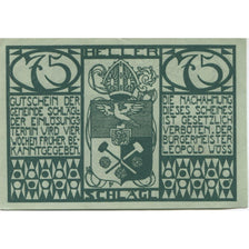 Banknote, Austria, Schlägl, 75 Heller, Blason, 1920, UNC(63), Mehl:FS 960a