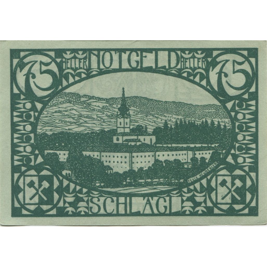 Banknote, Austria, Schlägl, 75 Heller, Blason, 1920, UNC(63), Mehl:FS 960a