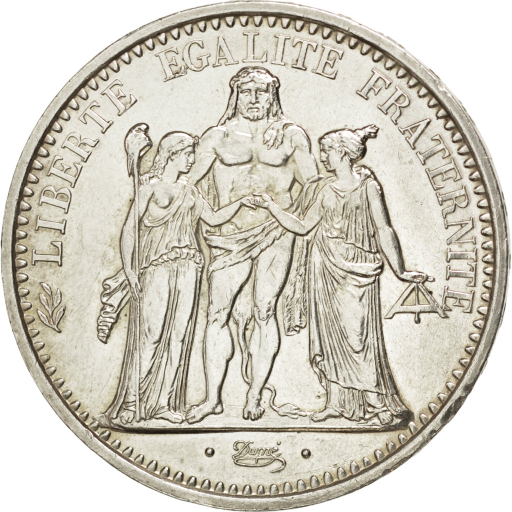 FRANCE, Hercule, 10 Francs, 1968, Paris, KM #932, AU(55-58), Silver, 37,...