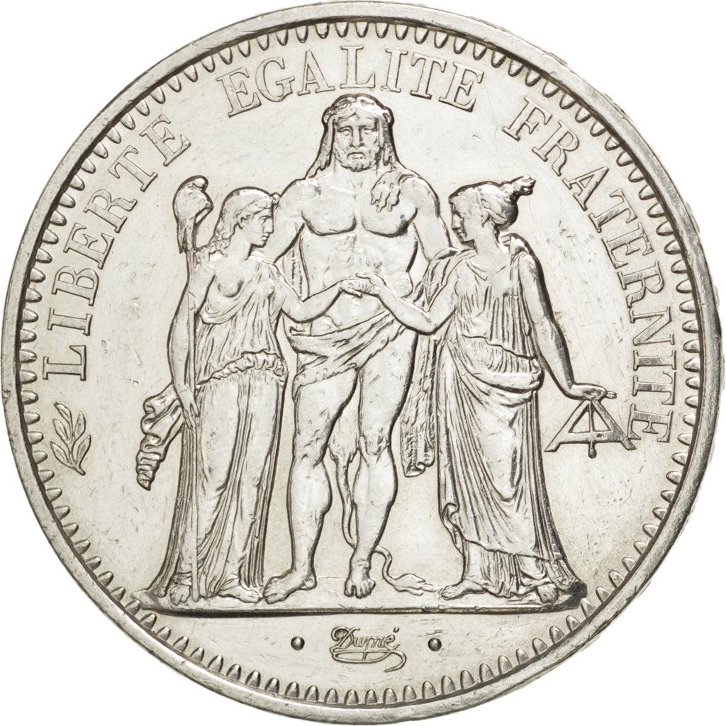 FRANCE, Hercule, 10 Francs, 1971, Paris, KM #932, AU(55-58), Silver, 37,...