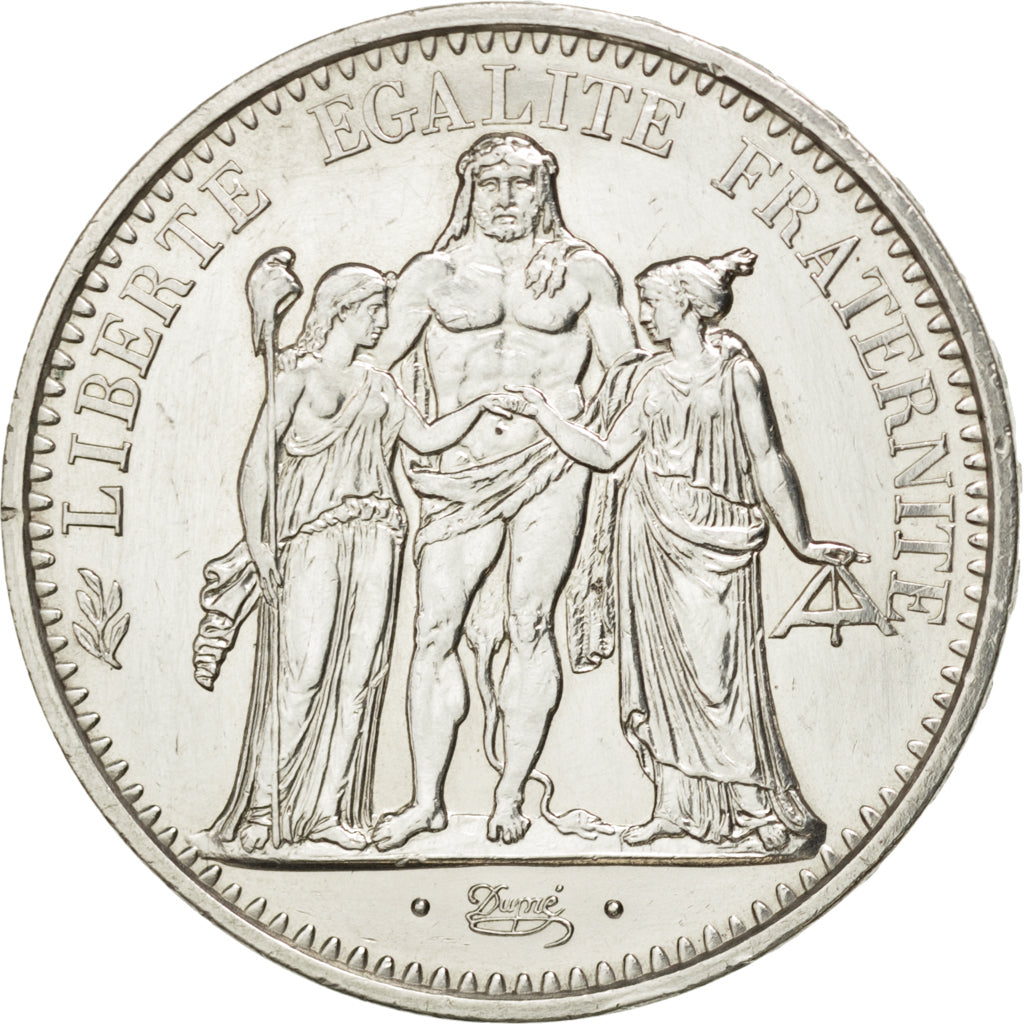 FRANCE, Hercule, 10 Francs, 1972, Paris, KM #932, AU(55-58), Silver, 37,...