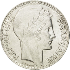 FRANCE, Turin, 10 Francs, 1939, Paris, KM #878, AU(55-58), Silver, 28, Gadoury..