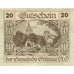 Banconote, Austria, Grünau, 20 Heller, Eglise 1920-12-31, SPL, Mehl:FS 299