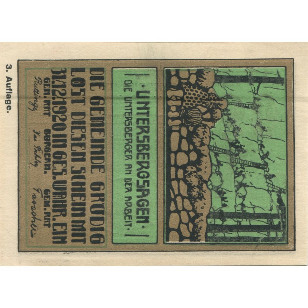 Banknot, Austria, Grödig, 30 Heller, fleuve 1920-12-31, UNC(63), Mehl:FS 290e