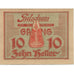 Banknote, Austria, Gaming, 10 Heller, monument 1, 1920 UNC(63) Mehl:FS 220a