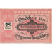 Banknote, Austria, Hargelsberg, 25 Heller personnage 1920 UNC(63) Mehl:FS 349IIa