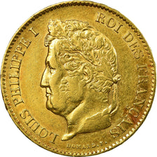Monnaie, France, Louis-Philippe, 40 Francs, 1838, Paris, TTB, Or, Gadoury:1106