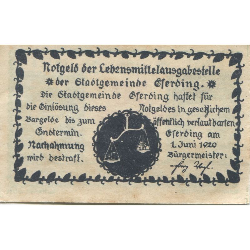 Banknote, Austria, Jetzt, 50 Heller, personnage, 1920 UNC(63) Mehl:FS 152I