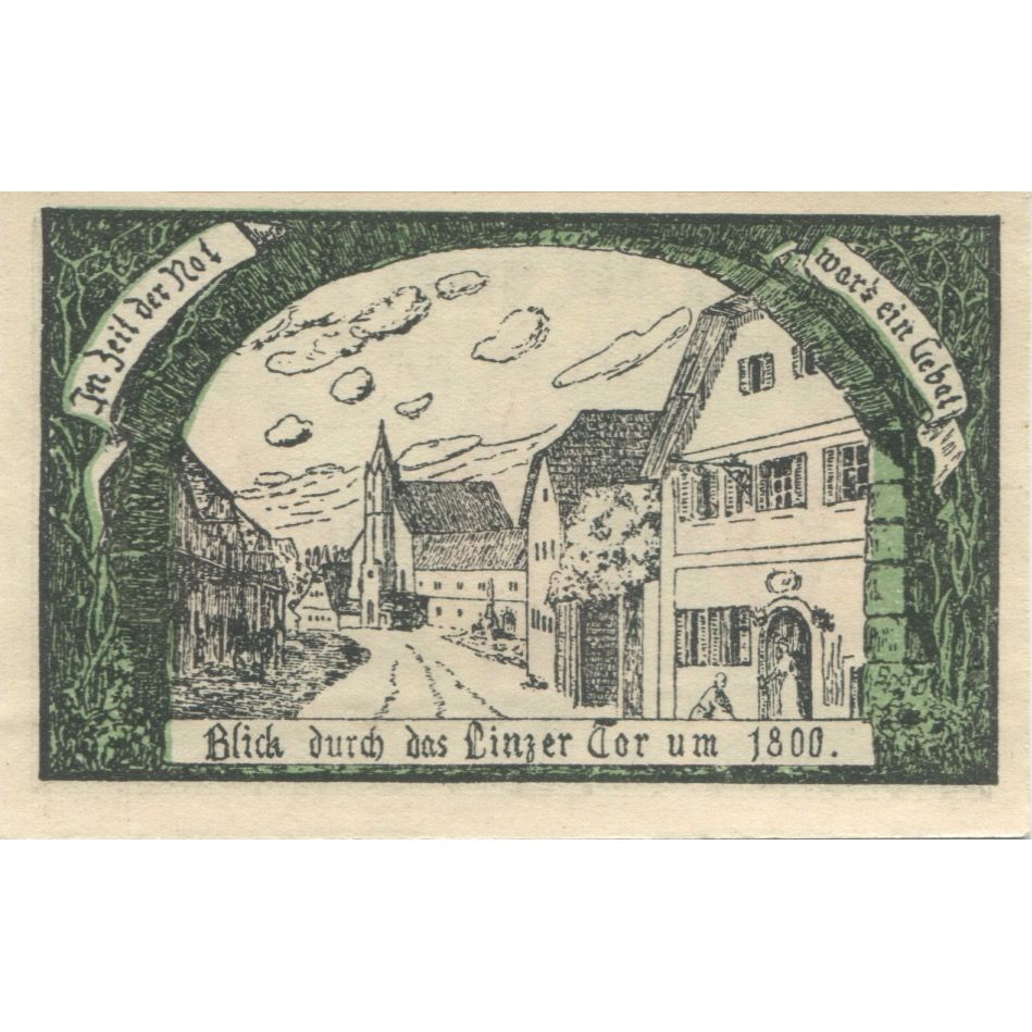 Banconote, Austria, Eferding, 10 Heller, Blason, 1920, SPL, Mehl:FS 152III
