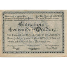 Geldschein, Österreich, Walding, 20 Heller, Eglise, 1920 UNZ- Mehl:FS 1132a