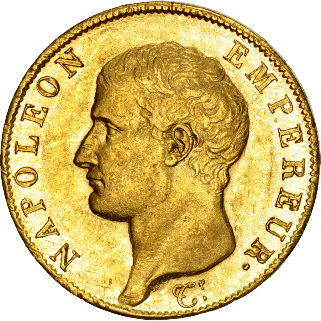 Premier Empire, 40 Francs or Napoléon Empereur 1806 Paris, KM 675.1