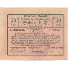 Banknote, Austria, Spitz, 50 Heller, paysage 1920-09-30, UNC(63) Mehl:FS 1255a