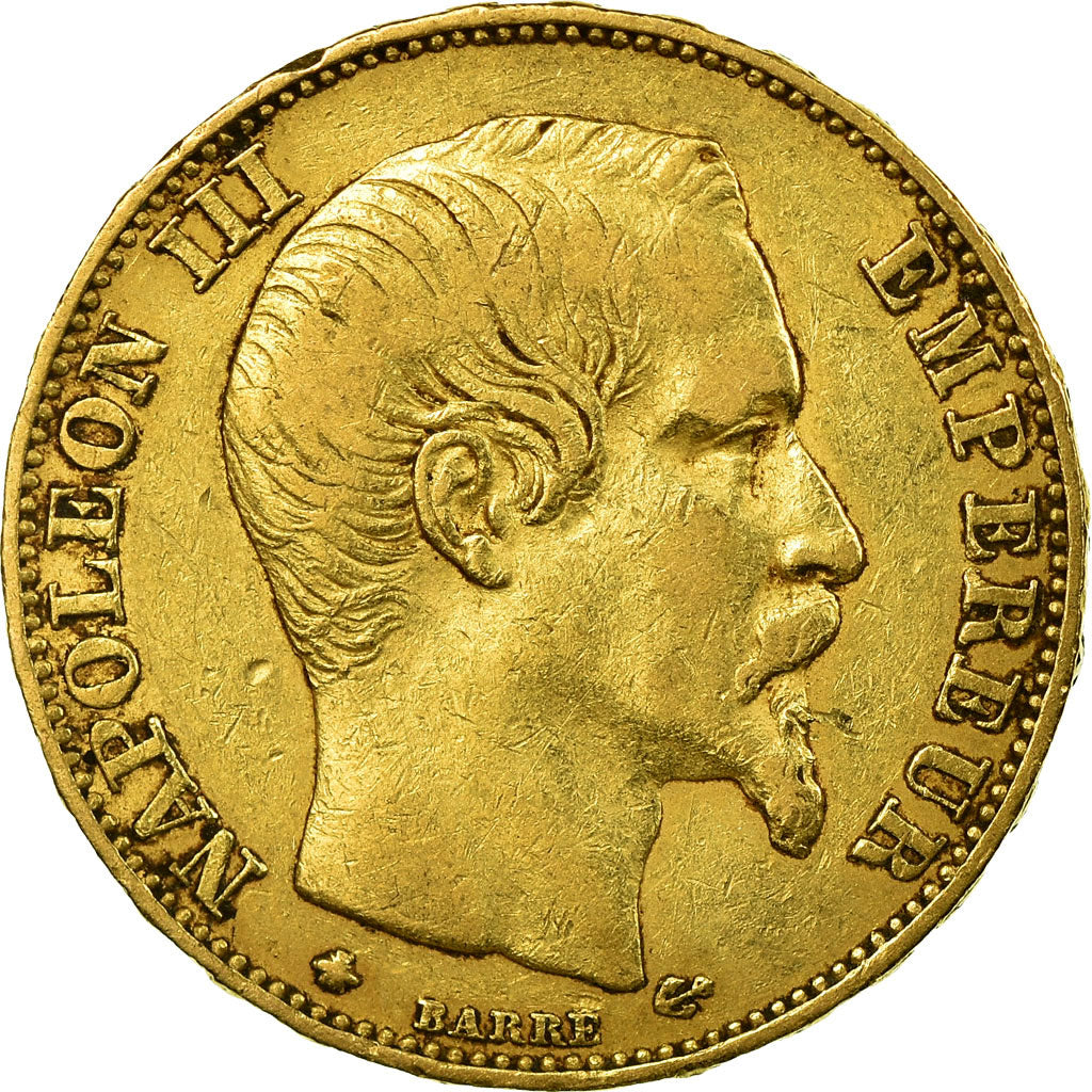 Monnaie, France, Napoleon III, Napoléon III, 20 Francs, 1859, Strasbourg, TTB