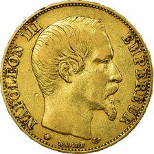 Monnaie, France, Napoleon III, Napoléon III, 20 Francs, 1859, Strasbourg, TTB