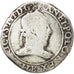FRANCE, Franc au Col Plat, 1578, Rouen, VF(20-25), Silver, Sombart #4714, 13.70
