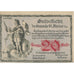 Banknote, Austria, St Florian, 20 Heller, personnage, 1920 UNC(63) Mehl:FS 881a