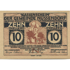 Banknote, Austria, Nussendorf, 10 Heller, Eglise, 1920 UNC(63) Mehl:FS 679a