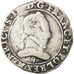 FRANCE, Franc au Col Plat, 1576, Rennes, VF(20-25), Silver, Sombart #4714, 13.64