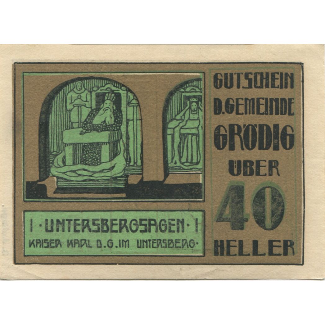 Banknote, Austria, Grödig, 40 Heller, roi 1920-12-31, UNC(63), Mehl:FS 290e
