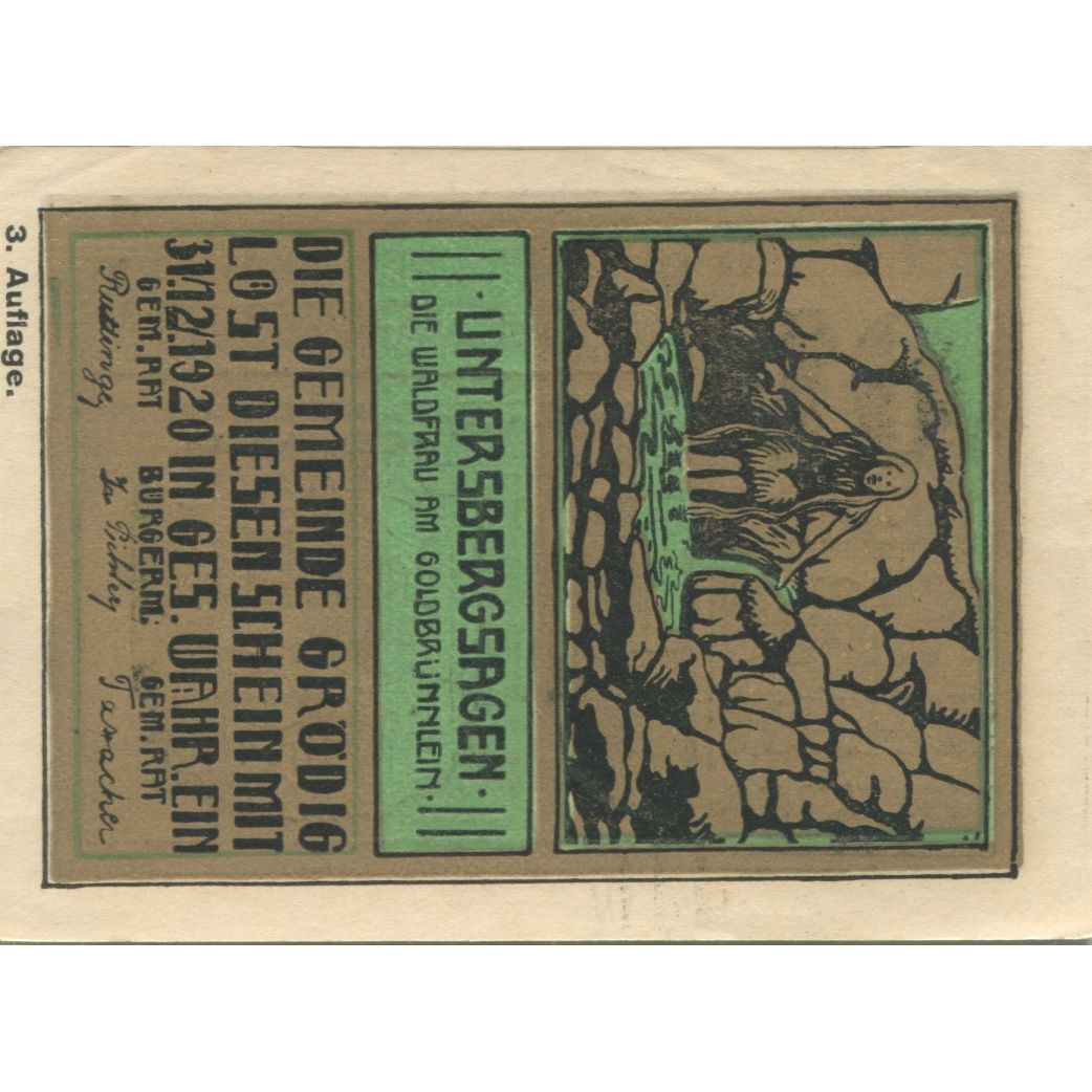 Banknote, Austria, Grödig, 40 Heller, roi 1920-12-31, UNC(63), Mehl:FS 290e