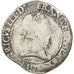 FRANCE, Franc au Col Plat, 1578, Lyons, F(12-15), Silver, Sombart #4714, 13.87