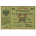 Banknote, Austria, Brixlegg, 10 Heller, montagne, 1920 UNC(63) Mehl:FS 104a