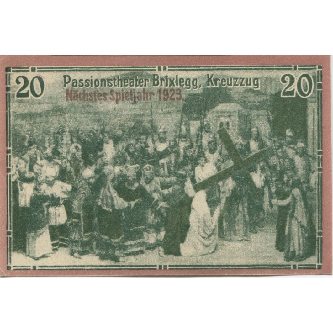 Banknote, Austria, Brixlegg, 20 Heller, paysage, 1920, UNC(63) Mehl:FS 104a