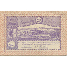 Banknote, Austria, St Florian, 20 Heller, village, 1920 UNC(63) Mehl:FS 881a