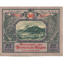 Banknote, Austria, Aigen, 50 Heller, montagne 1920-07-17, UNC(63) Mehl:FS 14a
