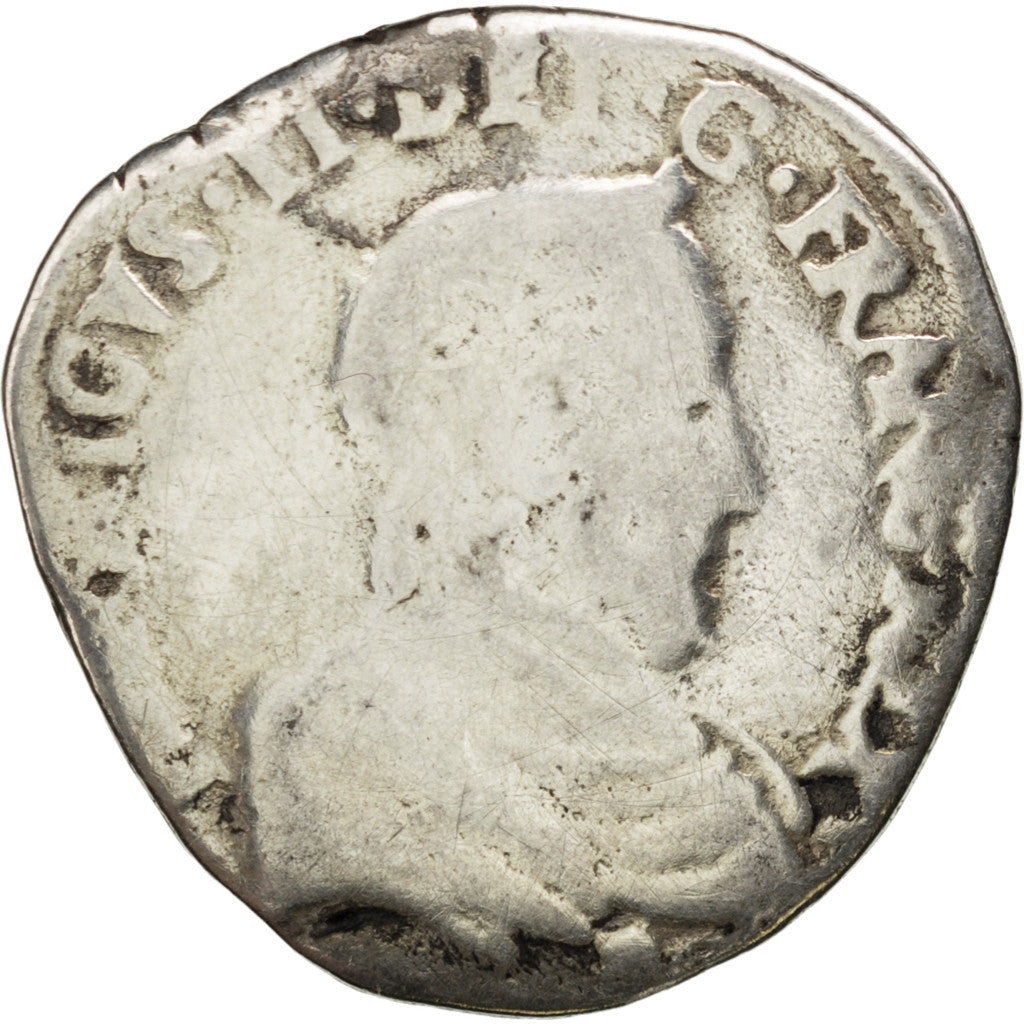 FRANCE, Teston, 1561, Grenoble, VG(8-10), Silver, Sombart #4596, 8.56