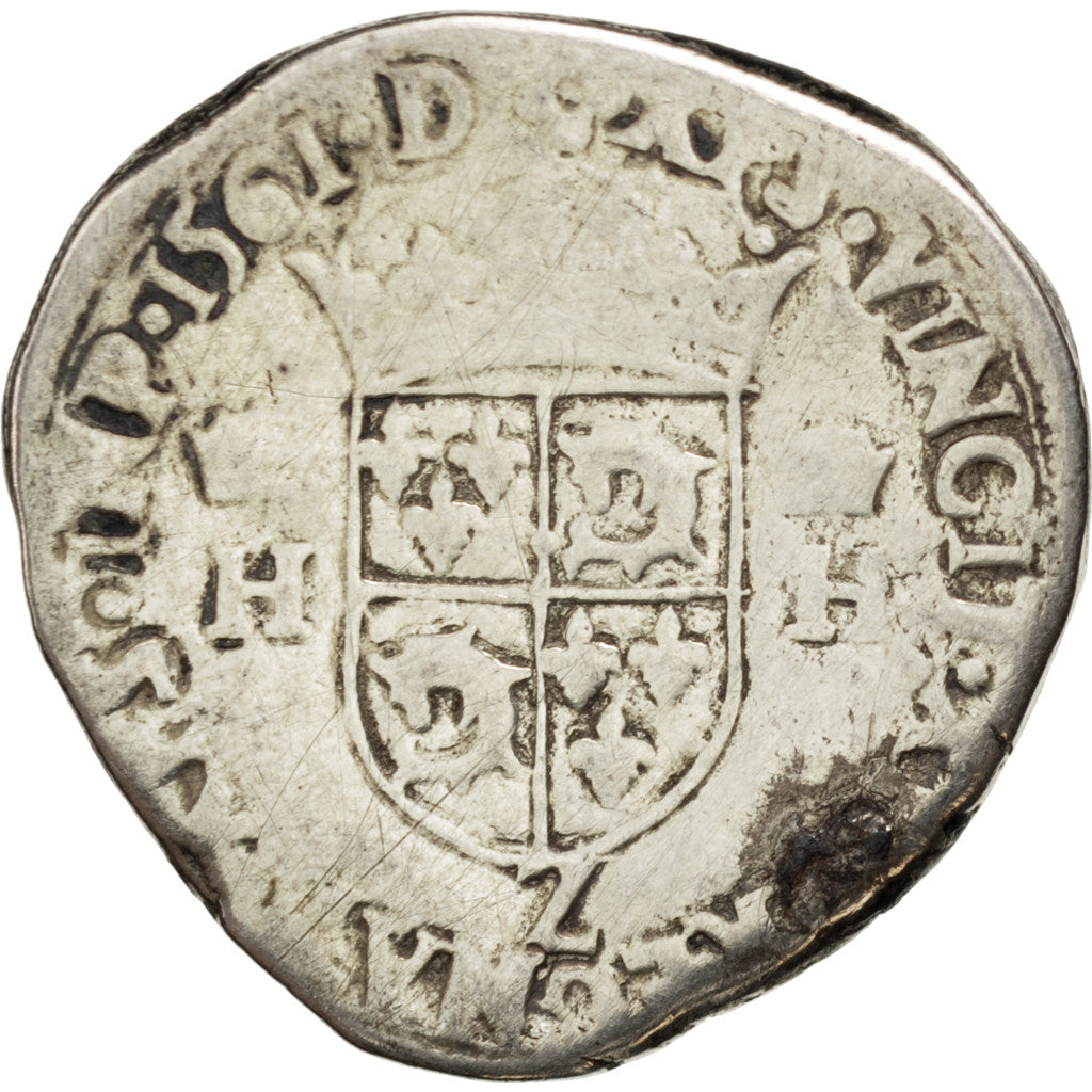 FRANCE, Teston, 1561, Grenoble, VG(8-10), Silver, Sombart #4596, 8.56