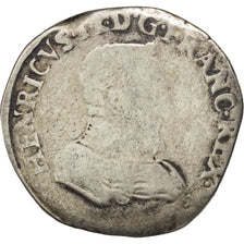 FRANCE, Teston, 1560, Lyons, VG(8-10), Silver, Sombart #4558, 8.74